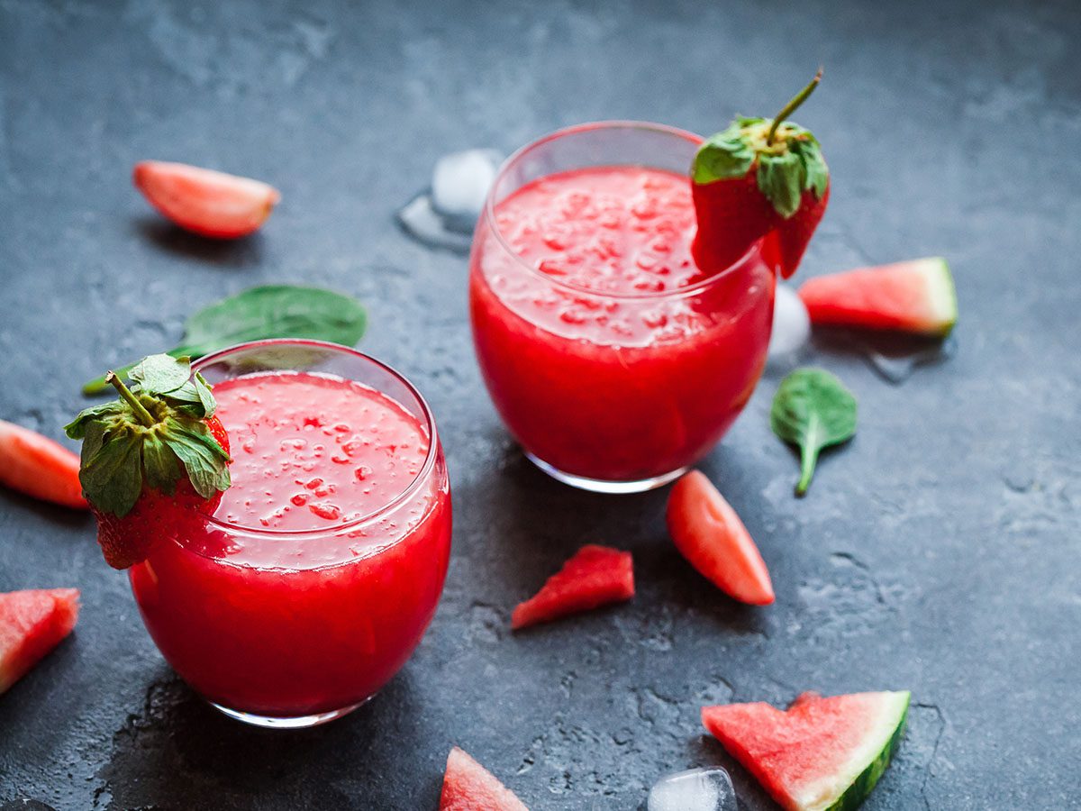 Healthy Strawberry Watermelon Smoothie